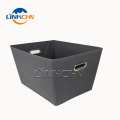 Hot selling living room Hemp Fabric Zipper portable cardboard organizer comforter storage box & bins